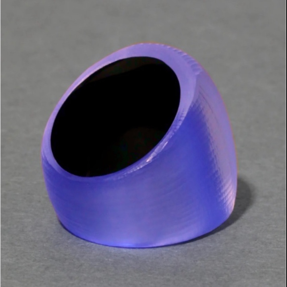 ALEXIS BITTAR • Lucite Block Ring- Purple - Picture 5 of 7